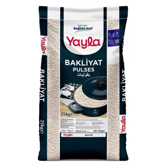 Yayla Dermason Fasulye 25 Kg (7-7,5mm Küçük Boy Yerli, 1. Sınıf)