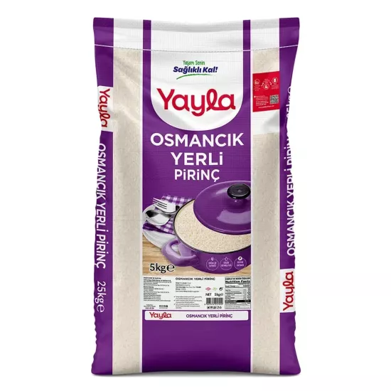 Yayla Osmancık Yerli Pirinç 5 Kg Uzun Tane Tip C 1. Sınıf