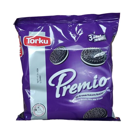 Torku Premio Oreo Süt Kremalı Kakaolu Bisküvi 86 g x 24 Adet (2064 g Koli)