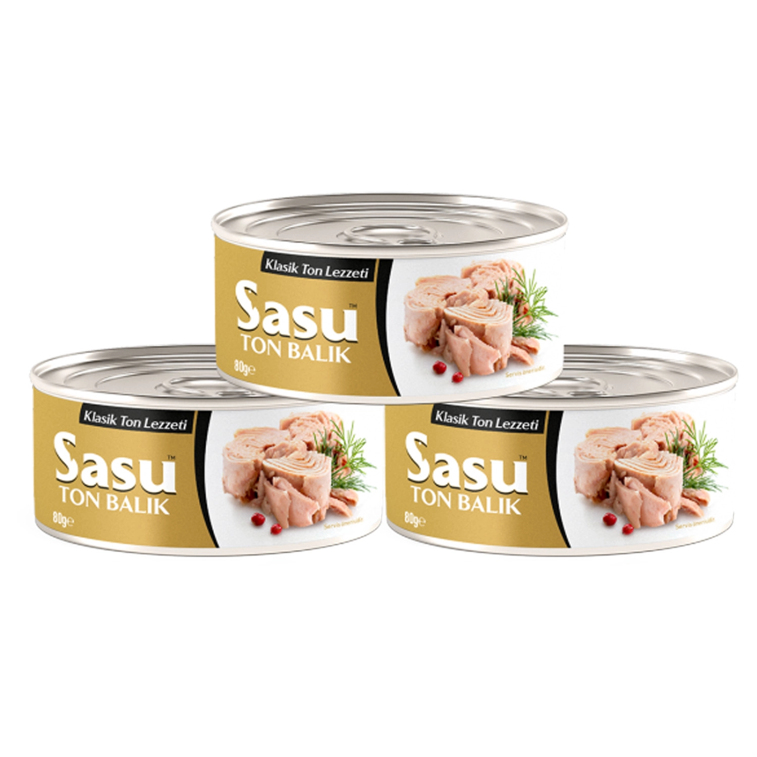 Sasu Bütün Dilimli Ton Balığı 80g X 24 Adet