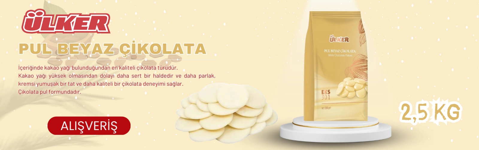 Ülker Pul Beyaz Çikolata